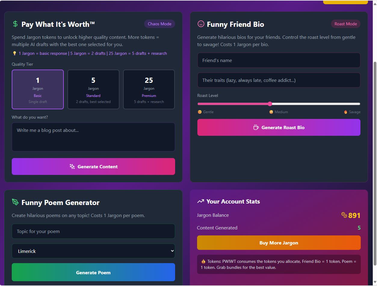 5CentContent Screenshot